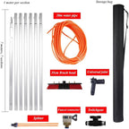 Rotatable Solar Panel Cleaning BrushLong Handle for Effortless Window Glass Shower & Windshield CleaningIdeal for Solar Panels & Home Maintenance