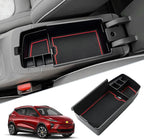 SKTU 2022 2023 Chevy Bolt EUV Center Console Organizer 2023 Chevy Bolt EUV LT/Premier Insert ABS Black Materials Tray 2023 Chevy Bolt EUV Accessories with Coin Holder (Red)