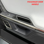 Passenger Grab Door Handle Storage Box for 2026 2025 Rivian R1s R1t Gen 2 Car Door Side Organizer Tray Pocket Insert Front & Rear Interior Accessories - Black ABS (Not Fit Rivian Gen 1), 4/Pack