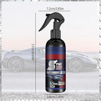 3 in 1 Ceramic Car Coating Spray,Multi-Functional Coating Renewal Agent,High Protection Quick Car Coating Spray Fast-Acting,Plastic Parts Refurbish Agent,Waterless Car Wash,Nanotechnology (2PCS)