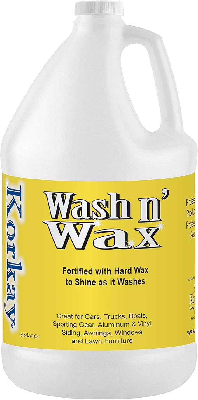 Korkay Wash n' Wax 1 gallon bottle