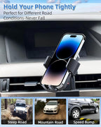 PZK Car Phone Mount for L-EXUS RX 350/ RX 450h 2010 2011 2012 2013 2014 2015 Accessories Custom Air Vent Auto Lock Button Release Car Phone Holder 360° Rotation Cell Phone Automobile Cradles