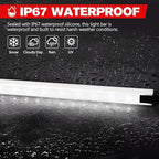 FIERYRED 12V Interior Light Bar Kit, Dimmable Camping Lights, Weatherproof IP67, Aluminum Magnetic Mount with Dimmer Switch, Portable Lights for Camping Tent Awning RV Car Trailer Boat (4 Pcs, White)