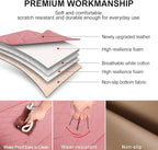 2 Pack Leather Front Car Seat Cover Bottom Car Seat, Anti-Slip and Full Wrap Driver Car Seat Protectors with Storage Pocket, Luxury Waterproof Bottom Auto Seat Cushion Pad Mat for Most Vehicles(Pink)