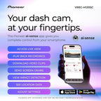Pioneer VREC-H120SC Compact Dash Camera – Discreet 1.5K Resolution Front Dash Cam for Cars with Impact Detection, 120 Degree Wide Angle Coverage, Built-in WiFi, Companion App, USB-C Easy Install