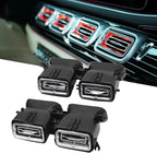 Air Vent Ambient Light, 4 Pcs 64 Color Front LED Turbine Air Vent Ambient Light Kits for GLE GLS‑Class W167 X167 2020 and Up