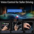 Wireless CarPlay Adapter (2025 Upgrade) – Convert Wired CarPlay to Wireless, Stable Connection, RGB Ambient Lighting, Compatible with Wired CarPlay Cars & iPhone