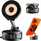 RayLink for MagSafe 360° Adjustable Car Phone Holder, [120LB Suction Cup & 2800gf Force] for Magnetic Phone, One-Hand Release Mount for iPhone 17/16/15/14/13/12
