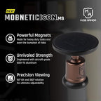 Mob Armor MobNetic Icon.MS MagSafe Compatible Phone Mount, Magnetic Phone Holder for Car w/ 90lb Pull Force, 90º Tilt & 360º Rotation, Aluminum Build, Compatibility for iPhone & Android (Bronze)