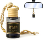 Santal & Coconut - A Fragrant Whisper of Opulent Tropical Serenity! - Luxury Car Hanging Diffuser - Long Lasting Car Freshener - Lasts up to 60 days | A+ Scents