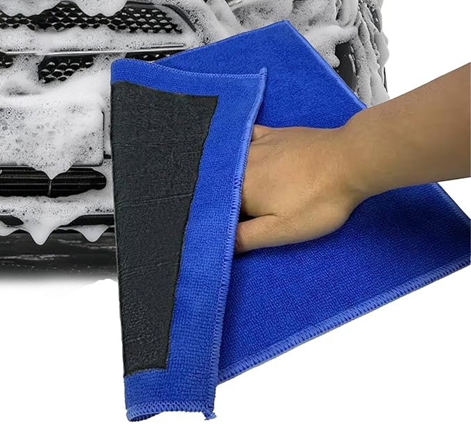 Clay Bar Mitt for Car Detailing - Professional Clay Cloth Car Wash Glove | Paint Decontamination & Fallout Remover | Scratch-Free Microfibre Cleaning Mitt for