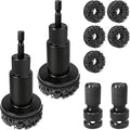 9 PCS Wheel Hub Cleaning Tool, Brake Hub Cleaning Kit Includes 5 Pads, Compatible with Electric Drills or 1/2" Impact Wrenches, Suitable for Car & Truck
