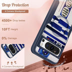 for Google Pixel 8 Pro Case - Compatible with MagSafe Women Girls Boys Cute Magnetic Protective Cover Cool Blue Unique Heavy Duty Shockproof Design for Google Pixel 8 Pro Phone Cases