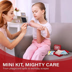 EVERLIT Pocket-Aid Mini First Aid Kit | Compact, Portable Hard-Shell Cases of 50 Items | Cuts, Scrapes, Wound Care Essentials for Travel, Outdoor, School, Camping, Home, Office (12 Packs | 600 Pcs)