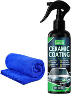 Ceramic Spray Coating for Cars – Hydrophobic Self Cleaning Formula, Easy Wipe-On Application, Nano Paint Protection & Detailing Shine with Ultra Gloss – 200ml (6.8oz)