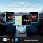 Magic Box 2026 Wireless CarPlay Adapter, AI Box Android Auto Supports Strea-ming Video for TikTok/YouTube, USB for Offline Media, Screen Mirroring Car Adapter for Factory Wired Car Play