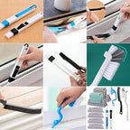 11Pcs Window Track Cleaning Tools, Groove Gap Cleaning Brush Kit, Deep Cleaner for Door Tracks, Sliding Doors, Tile Lines and Shutter
