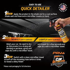 PRV AUDIO Ceramic Quick Detail Spray - Waterless Car Detailer | Clean, Shine, Protect Paint, Glass, Wheels, and Trim | Enhances Shine & Protection, 16 fl oz - Mint Scent