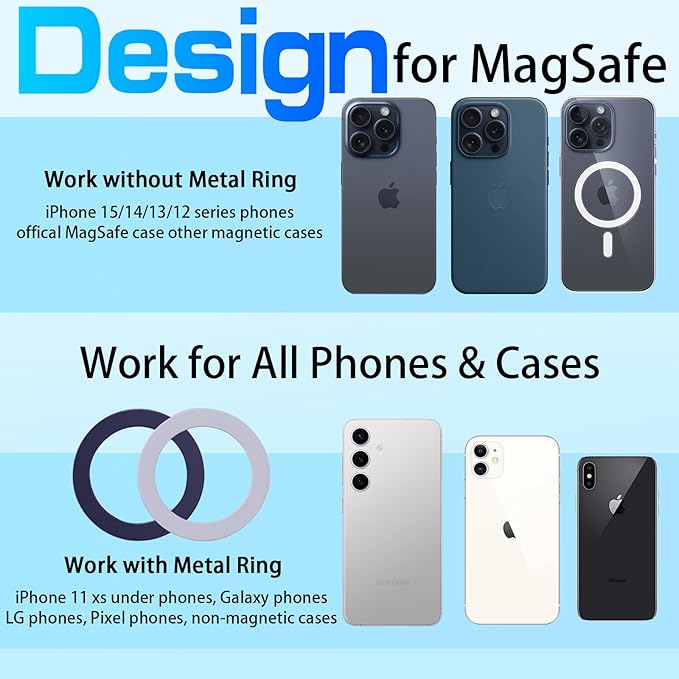 Mag-Safe Car Mount, Adjustable [Quick Install] Ultra Magnetic car phone holder, Air Vent Phone Holders for Your Car, Car Accessories Fit for iPhone 17 16 Pro Max 15 14 13 12 Plus Mini for Men Women