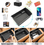 SKTU for 2025 2026 Genesis GV80 Accessories Center Console Organizer for 2025 2026 Genesis GV80 Console Tray 2025 2026 GV80 Middle Console Organizer with Coin Holder