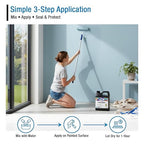 Rain Guard Paint Sealer Concentrate | Makes 1 Gallon | Protects All Painted Surfaces like Concrete, Wood, Stone from Water Damage, Stains/other contaminents | Silane/Siloxane Acrylic Waterproofer
