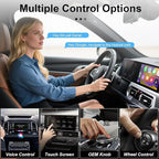 2-in-1 Wireless CarPlay&Android Auto Adapter,Fast Auto-Connect,Compact Plug&Play Wireless CarPlay Converter for iPhone&Android,No Delay Car Play for iPhone iOS 10+,Android 11+