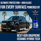 Wash&Shine 66 Graphene Ceramic Coating UV Nanotrace – High Gloss Hydrophobic Paint Protection for Cars, Motorcycles, Trucks, RVs, Boats – Easy DIY Application UV Nanotrace Technology 1fl oz