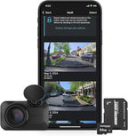 Garmin Dash Cam Mini 3 Ultracompact 1080p HD Camera | 140° FOV, Clarity Polarizer, Voice Control, Automatic Incident Detection Recording | with Signature Series 64GB Micro SDXC Card