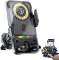 2026 New Cool Car Wireless Fast Charging Holder,15W Auto-Clamping Wireless Car Charger Mount with 90° Rotating, Universal Air Vent Phone Holder for All Smartphones