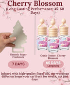Hanging Air Freshener Car Diffusers - Long Lasting Scent, Odor Eliminator, Home Essentials, Fresh car fragrance diffuser - 3 Pack- Cherry Blossom