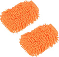 M METERXITY Microfiber Chenille Wash Mitt - Double Side Reusable Gloves for Cleaning Scratch-Free, Apply to Car Cleaning, Kitchen