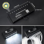 AMKI 32W Twinkle Mixed 800pcs 16.4ft Fiber Optic Starlight Headliner Kit with Shooting Star, Pure White Meteor Kits RGBW Sound Activated APP Remote Control for Car Home Roof Ceiling Decoration