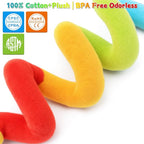 FPVERA Spiral Car Seat Toys - Baby Sensory Soft Plush Hanging Toys for 0-12 Months Stroller Crib Accessories, Essentials for Expecting Moms & Baby Shower Registry Gift