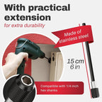Drill Brush Attachments for Cleaning [Set of 6] Universally Cleans Cars, Rims, Upholstery, Tiles, and More I Brush Drill Attachment for Cleaning I Drill Brush for Car Detailing (Red-White-Black)