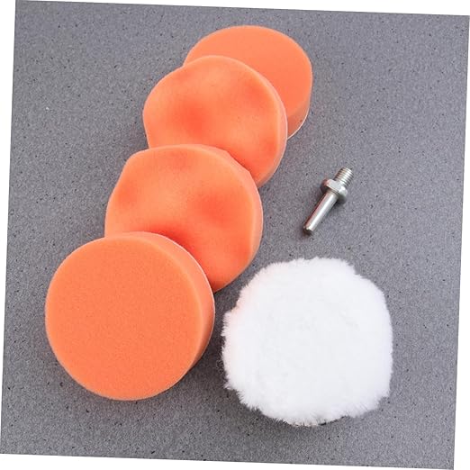 Unomor 6pcs Polishing Waxing Buffing Pads Kit Car Wax Applicator Pad for Car Waxing and Buffing