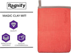 Pack of 2 Clay Mitt Auto Detailing Medium Grade Clay Bar Alternative Mitt for Flawless Removal of Surface Bonded Micro Contaminant (Red)