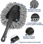 Fitosy Car Interior Duster Detail Brush Cleaning Gel Kit, Soft Dash Vent Dusting Slime Putty Detailing Brushes Accessories Essentials Supplies Tools for Auto,Truck,SUV,RV