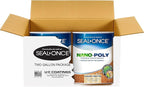 Seal-Once Nano+Poly Penetrating Wood Sealer with Polyurethane - Premium Waterproof Sealant - 2 Gallon & Clear
