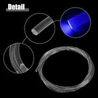 ACROPIX 2.5m 8.20ft 4mm 0.16" Transparent Universal PMMA Optic Fiber Side Glow Cable Fiber Optic Cable for Car - Pack of 1
