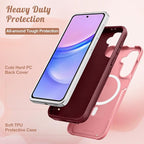 for Samsung Galaxy A36 5G Phone Case - Compatible with MagSafe Women Girls Cute Magnetic Protective Cover Girly Kawaii Unique Heavy Duty Shockproof Design for Samsung A36 5G Cases 6.7"