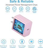 iPhone 17 16 15 Charger Fast Charging 2+2Pack 20W USB C Wall Charger with 10FT Fast Charging Cable Compatible with iPhone 17/17 Air/17 Pro/17 Pro Max/iPhone 16/15 Series, iPad Pro/AirPods-Pink