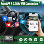 4 Channel Dash Cam,360° All-Around View Front Rear Left Right Inside Car Camera,3" IPS Screen,4-Way Dash Cam with 24H Parking Mode,Built-in GPS,8 IR Night Vision,G-Sensor,Free TF Card Included