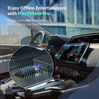 OTTOCAST Play2Video Pro- Wireless CarPlay Android Auto Adapter Built-in 4 Video Apps, Magic CarPlay Car Video AI Box Support Netflix, YouTube, IPTV, Prime Video, Spotify for Wired CarPlay Cars