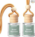 Hanging Car Air Freshener - Aromtopia Hotel Scent Car Fragrance Diffusers - Car Odor Eliminator - Long Lasting Scent - Auto Accessories - Hotel Marriott, Pack of 2