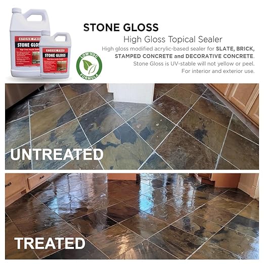 Stone Pro Stone Gloss - High Gloss Acrylic Sealer (1 Gallon)