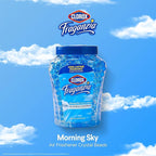Clorox Fraganzia Crystal Beads Air Freshener, Long Lasting Room Deodorizer and Odor Eliminator Gel Beads to Freshen Home, Car, or Office, Morning Sky Scent, 12 Fl Oz