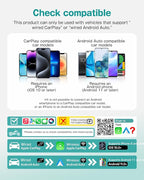 OTTOCAST Mini Cube 3.0 Wireless Carplay Adapter & Android Auto Wireless Adapter Silver (2-in-1) – Plug & Play for iPhone & Samsung/Android Phones, Two Phones Memory, Auto-Reconnect, Stable 5GHz WiFi