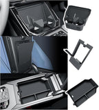 BIBIBO 3Packs 2025 2026 X3 G45 Center Console Organizer for 2025 2026 BMW X3 G45 (30 xDrive/M50 xDrive) Console Trays+ Insert Cup Holder Organizer + Armrest Hiddlen Storage Box