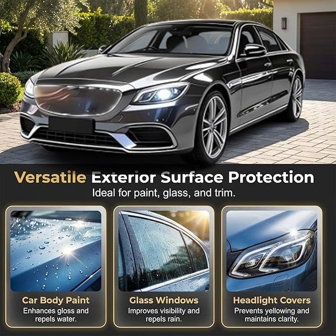 100 Ml/3.38oz Cristal Serum Ultra Car, Crystal Serum Ceramic Coating for Cars, 9h Graphene Ceramic Car Coating Kit, Professional Auto Restore for Paint, Glass & Wheel, Anti Scratch (1pc)