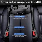 4PCS Car Seat Gap Filler Organizer, Universal Car Seat Gap Blocker with Storage Slot, Leak-Proof Seat Gap Plug for Car SUV Truck, Automotive Interior Accessories, Black